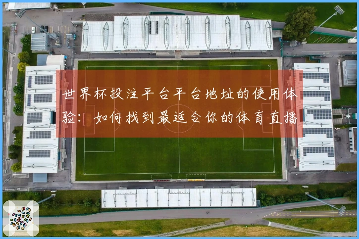 世界杯投注平台平台地址的使用体验：如何找到最适合你的体育直播平台