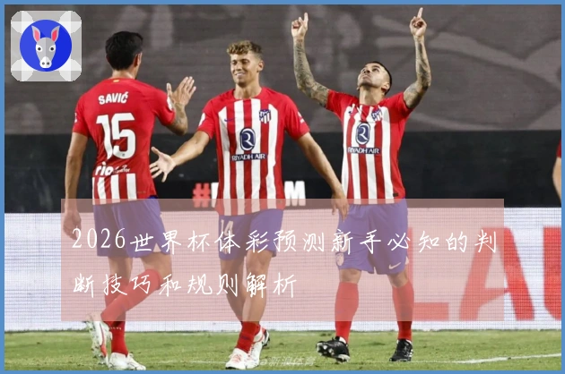 2026世界杯体彩预测新手必知的判断技巧和规则解析